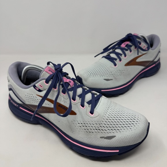 Brooks Shoes - Brooks Ghost 15 1203801B492 White/Copper‎ Running Shoes Sneakers Women's Size 11